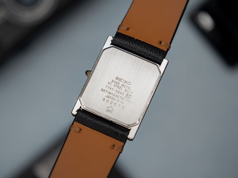 VINTAGE SEIKO DOLCE 7741 5050 TANK WATCH