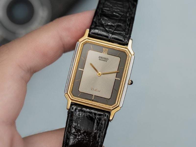 VINTAGE SEIKO DOLCE ART DECO TANK WATCH | BOX SET