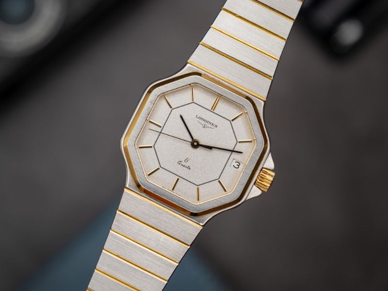 LONGINES OCTAGON LI QUARTZ VINTAGE WATCH
