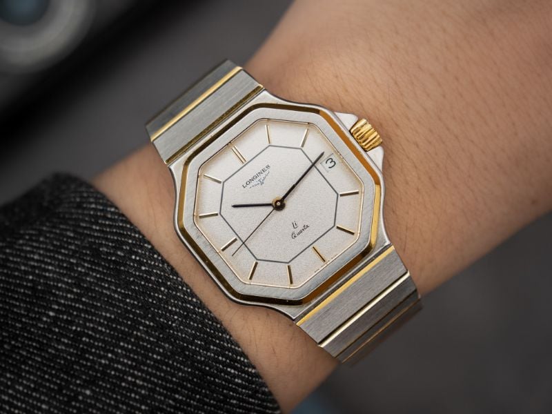 LONGINES OCTAGON LI QUARTZ VINTAGE WATCH