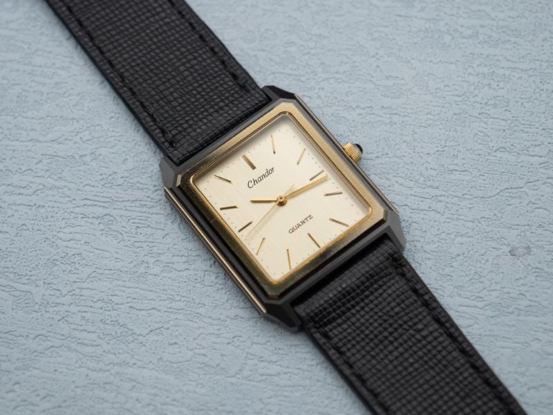 VINTAGE ORIENT CHANDOR TITANIUM TANK WATCH