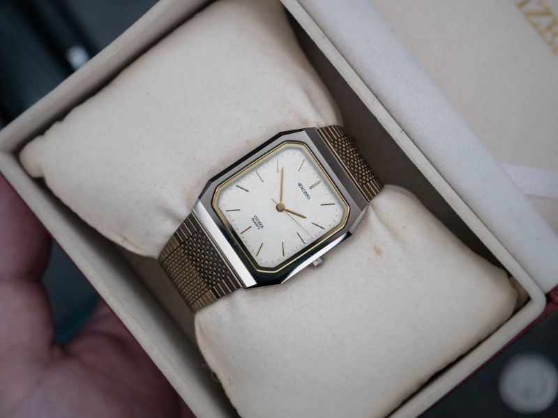 VINTAGE CITIZEN EXCEED SNOWFLAKE TUNGSTEN TANK WATCH