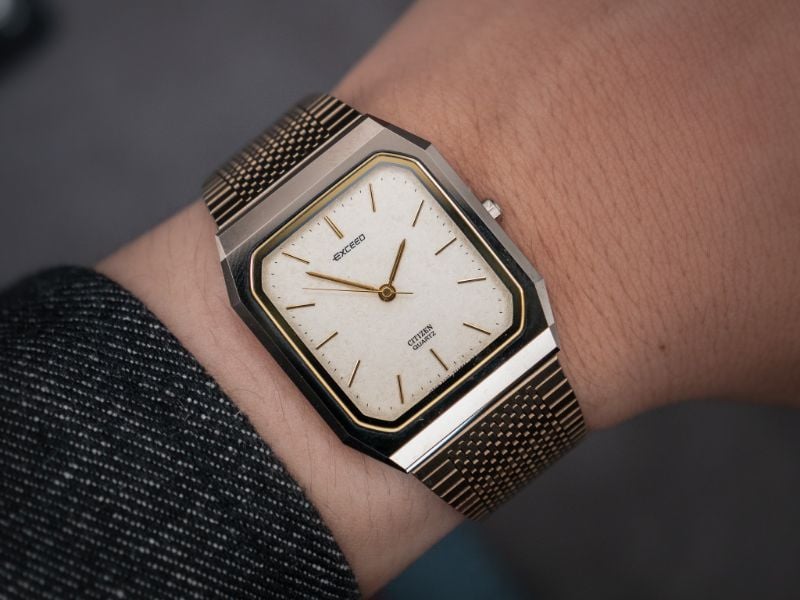 VINTAGE CITIZEN EXCEED SNOWFLAKE TUNGSTEN TANK WATCH