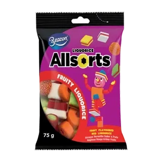 Allsorts Liquorice Sweets 75g
