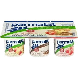 Parmalat Assorted Low Fat Yoghurt 6X100g