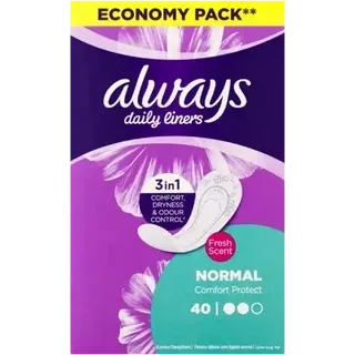 Always Comfort Protect Fresh Scent Daily Liners