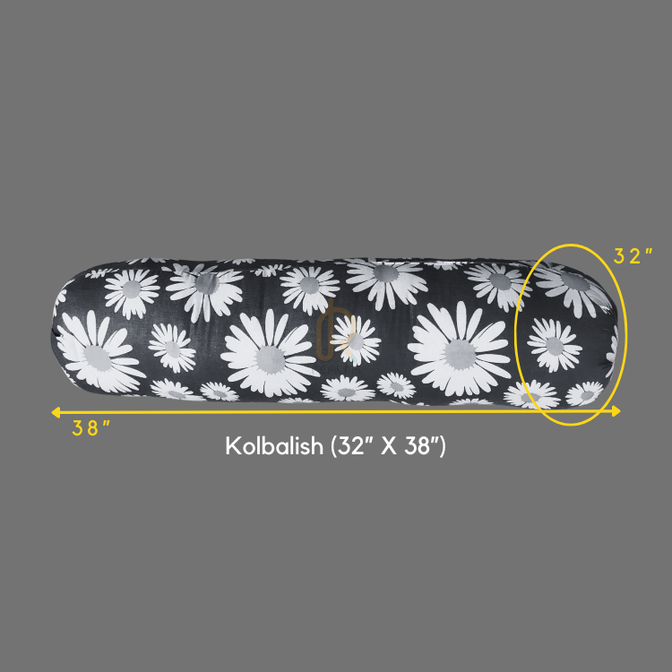 Fiber Kolbalish (32"x38" Inch),
Long Round, Body Pillow