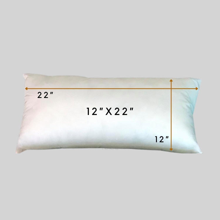 Fiber Cushion (12"x22" Inch),
Rectangular, Sofa Side Pillow