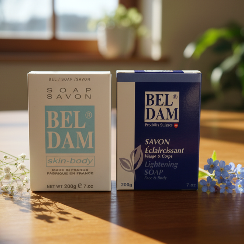 Savon Hydratant BEL DAM (Blanc et Bleu)