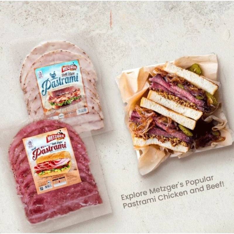 Metzger Daging Ham Sapi Pastrami deli style 100gr