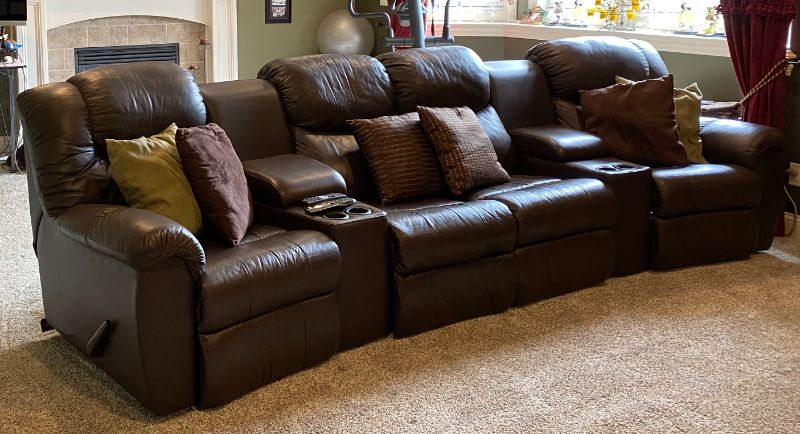 Home Theater Reclining Sectional