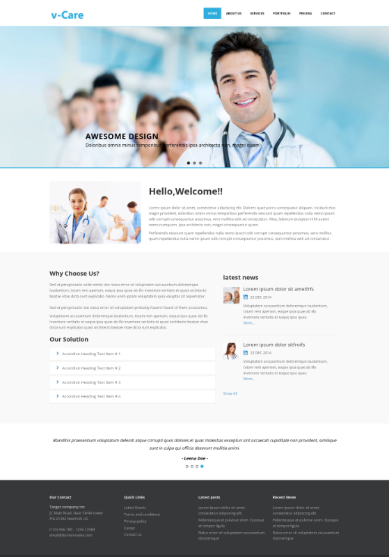 Vcare Template