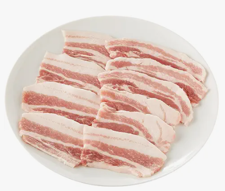 Sliced pork