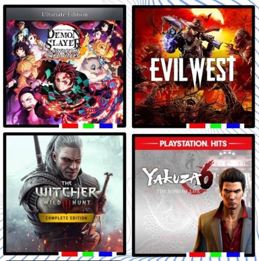 Evil West
The Witcher 3: Wild Hunt – Complete Edition
Demon Slayer: Kimetsu no Yaiba – The Hinokami Chronicles Ultimate Edition
Yakuza 6: The Song of Life