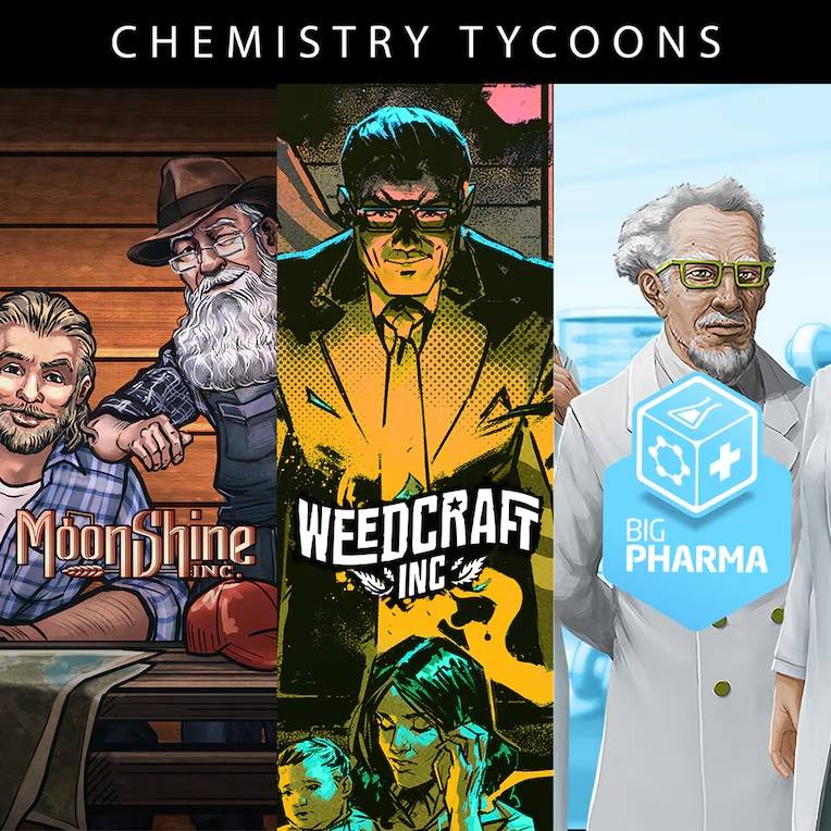 Weedcraft Inc + Moonshine Inc + Big Pharma -  Bundle