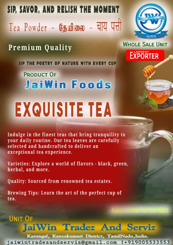 JaiWin Tea Powder-Premium |Strong Tea With Long Lasting Taste
