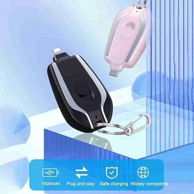 Small Power Bank Emergency Pod, Key chain Portable Charger