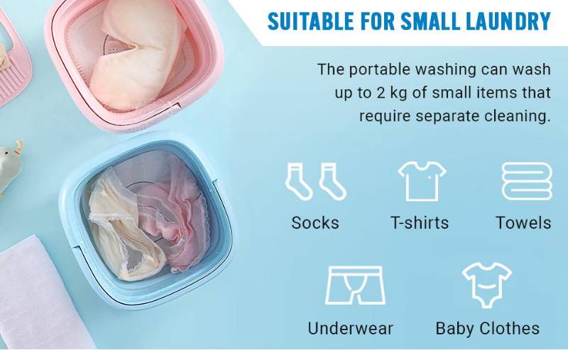 Mini Foaldable Washing Machine