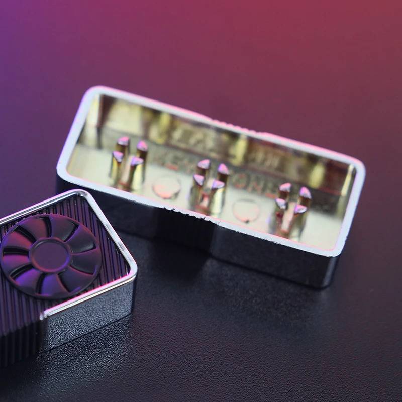 Zinc-plated Aluminum Artisan ENTER Keycaps - RTX 3060Ti