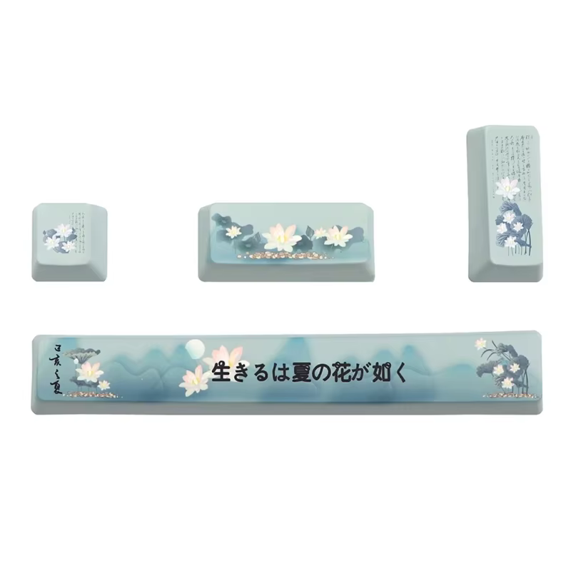 PBT 4Key Set with Spacebar- Cherry Blossom