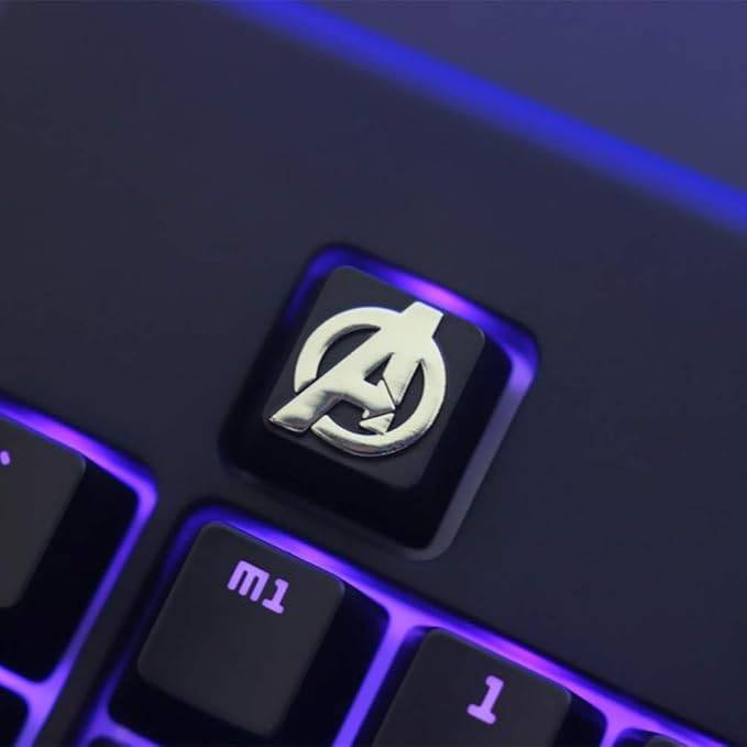 Zinc-plated Aluminum Artisan R4 Keycaps - Avengers