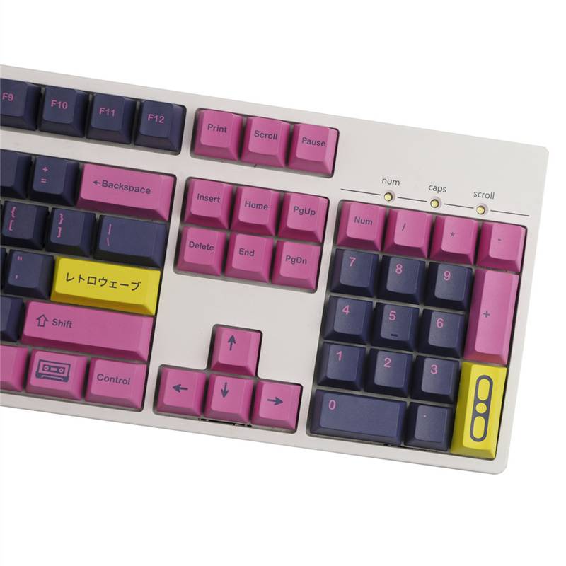 GMK Retrowave 142 Keys - Cherry