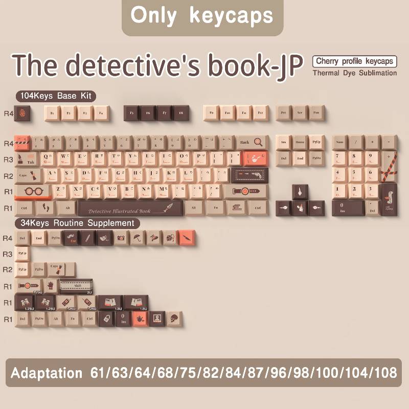 The Detective's Book 138 Keys  - JP - Cherry