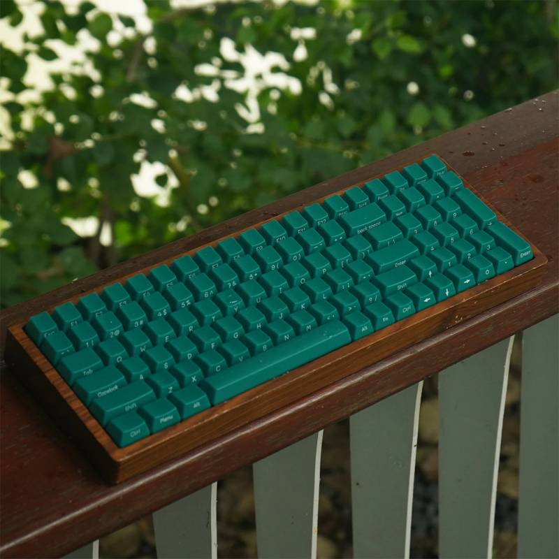 Emerald Green SIde Printed Blank keycaps