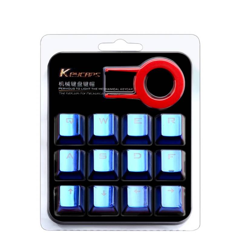 Dualshot Backlit Electro-Plated Keycaps-Blue