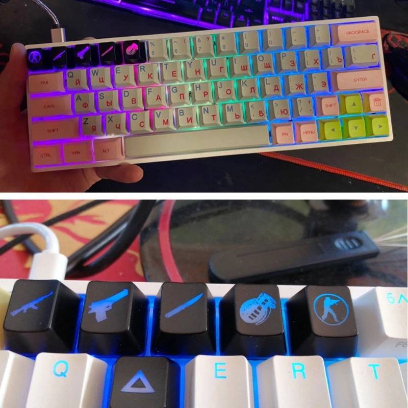 CSGO R4 Backlit 5pcs Keycap set