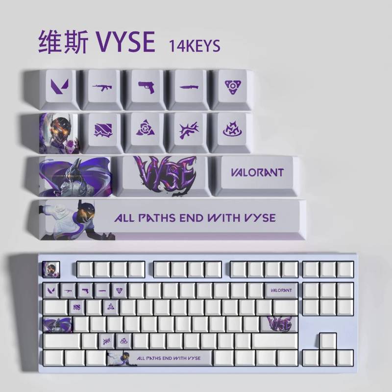 14 Key Valorant Set- Vyse