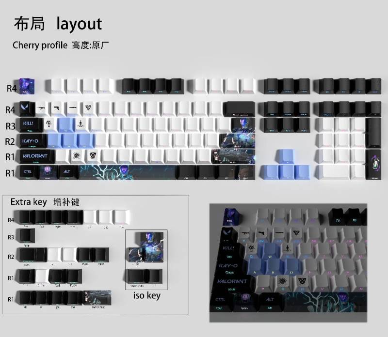 Valorant Side Engraved Full Set - KAY/O