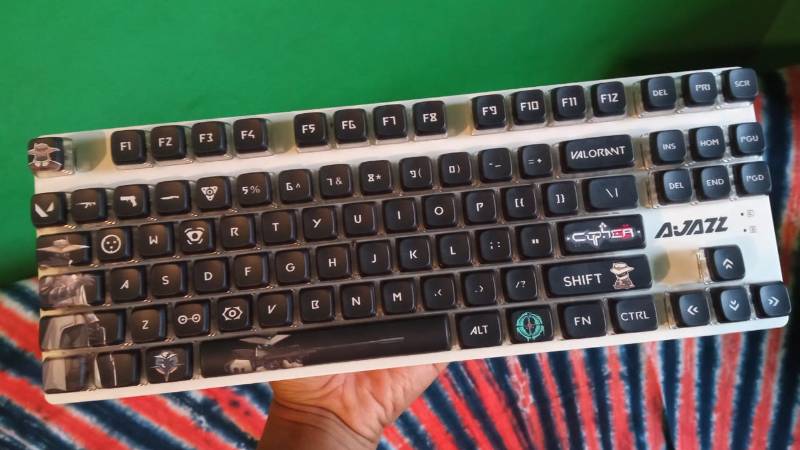Valorant Themed Pudding Keycaps - CYPHER