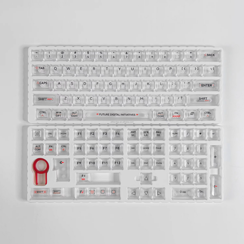 Flashback keycaps-fully transparent-
MDA-116 keys