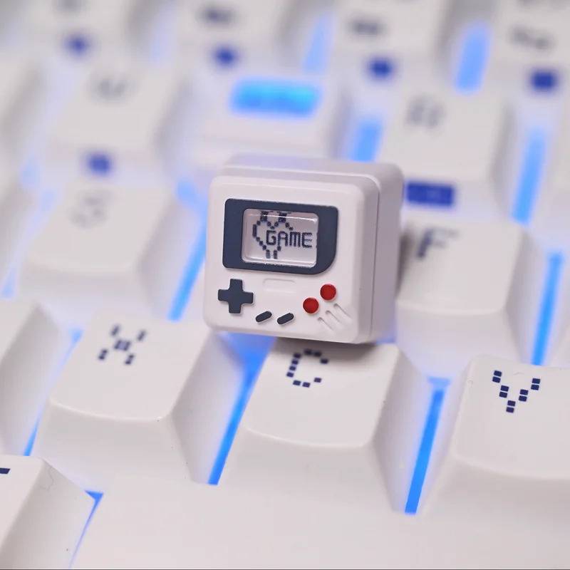 Gameboy Artisan Backlit Keycaps - White