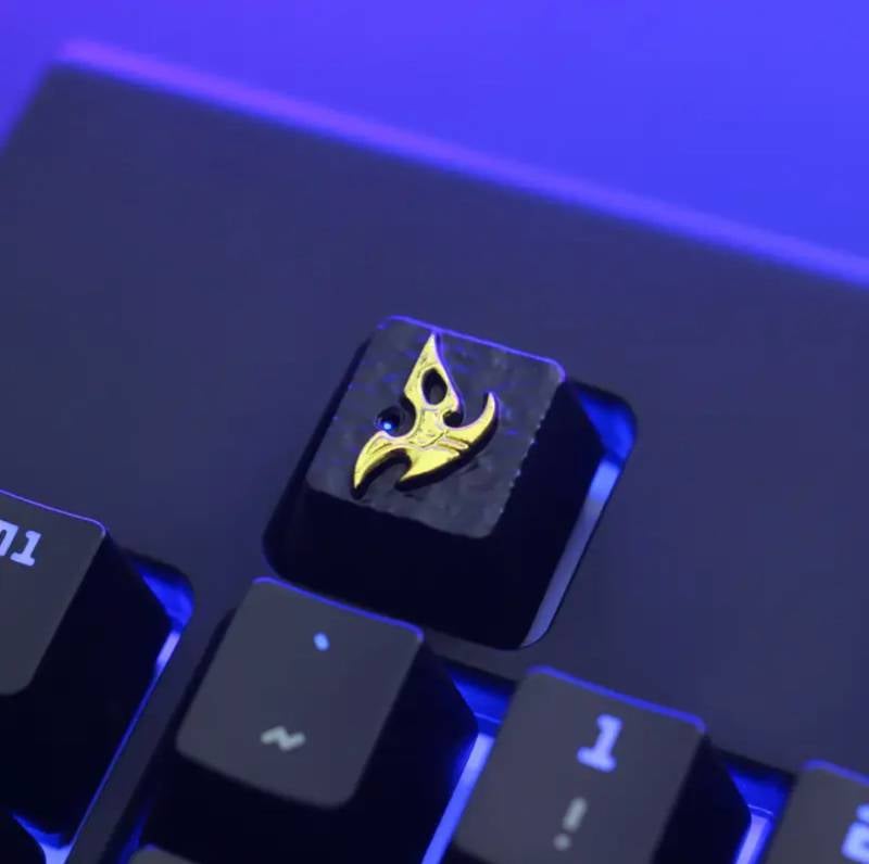 Zinc-plated Aluminum Artisan R4 Keycaps - Starcraft - Protoss