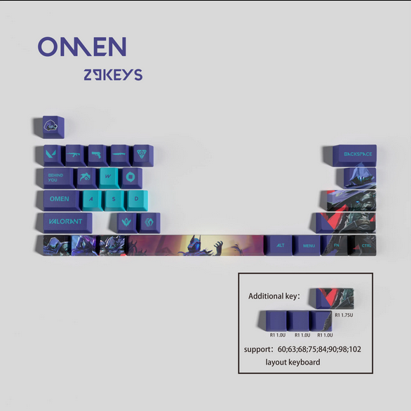 29 Key Valorant Set- Omen