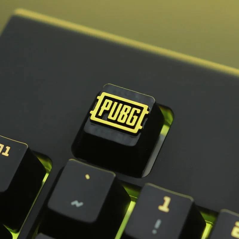 Zinc-plated Aluminum Artisan R4 Keycaps - PUBG