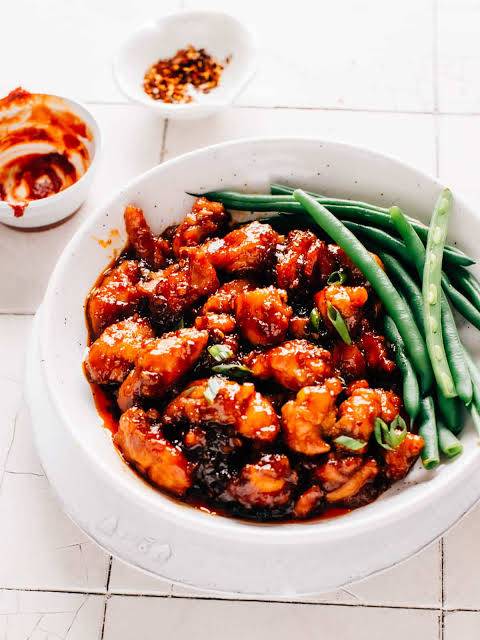 Korean chicken with GO CHU JANG