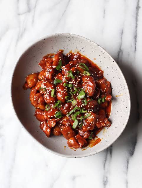 Korean chicken with GO CHU JANG