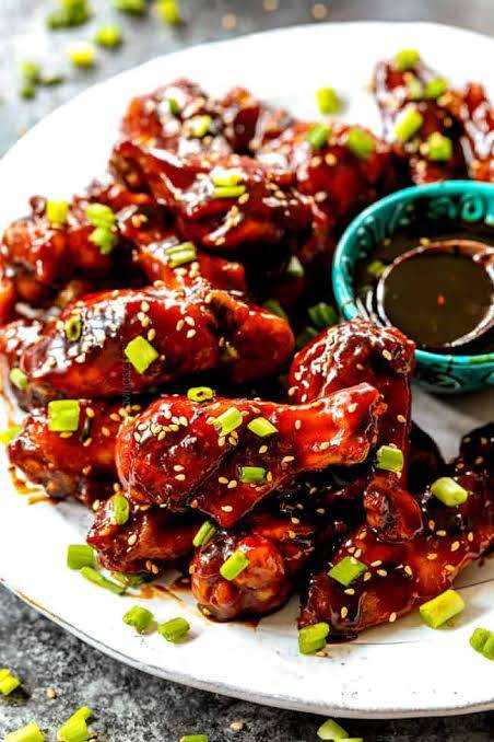 Korean chicken wings BBQ sauce