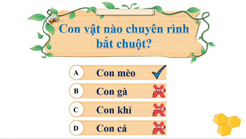 Trò chơi: Giúp ong vẽ tổ (Game học Tiếng Việt)