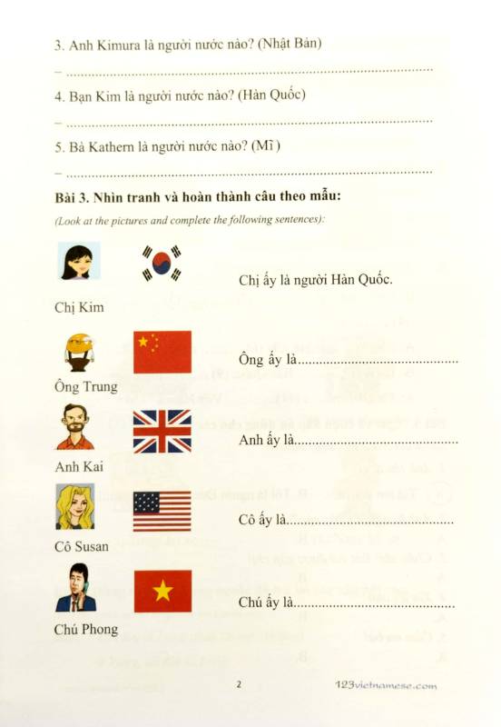 Bài Tập Tiếng Việt 123 Cho Người Nước Ngoài - Trình Độ A