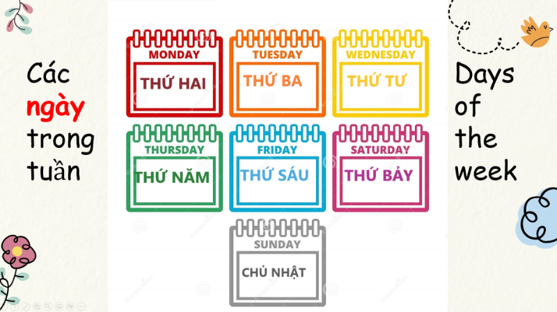 Bài 4: Thứ - Ngày - Tháng -  Năm (Bài giảng PPT)