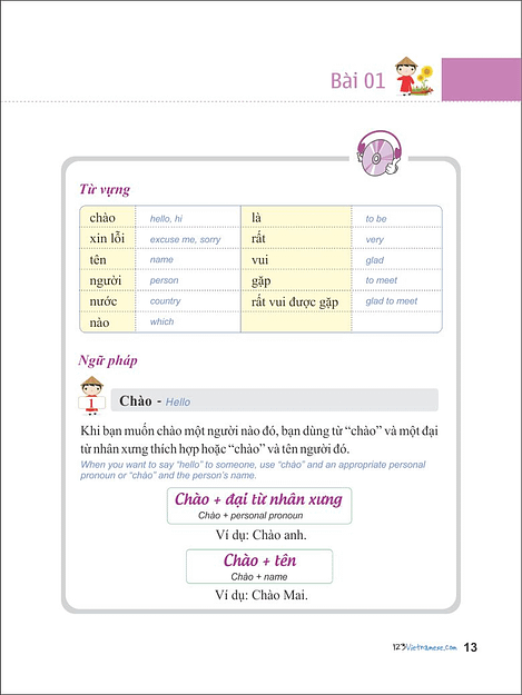 (PDF + Mp3) | Tiếng Việt 123 Tiếng Việt cho người nước ngoài trình độ A