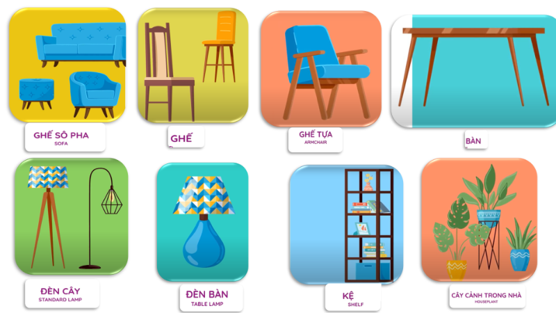 Bài 12: Đồ vật trong nhà (Things in the house)