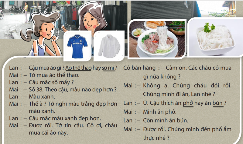 Bài 16: Trang phục và ẩm thực (Outfit and cuisine)