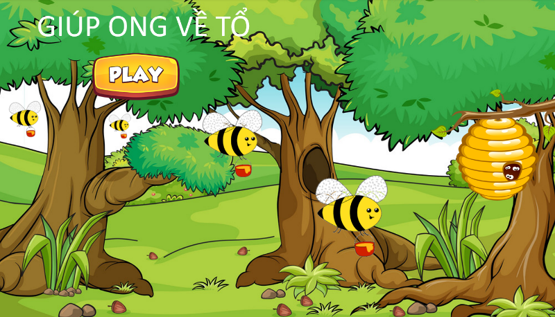 Trò chơi: Giúp ong vẽ tổ (Game học Tiếng Việt)