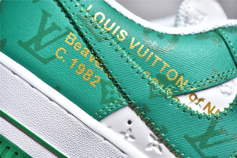 Louis Vuitton Nike Air Force 1 Low
By Virgil Abloh White Green