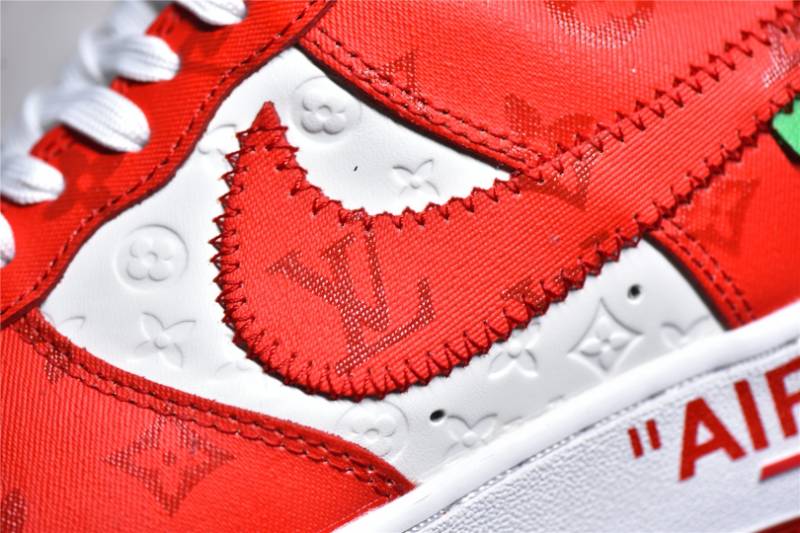 Louis Vuitton Nike Air Force 1 Low
By Virgil Abloh White Red
